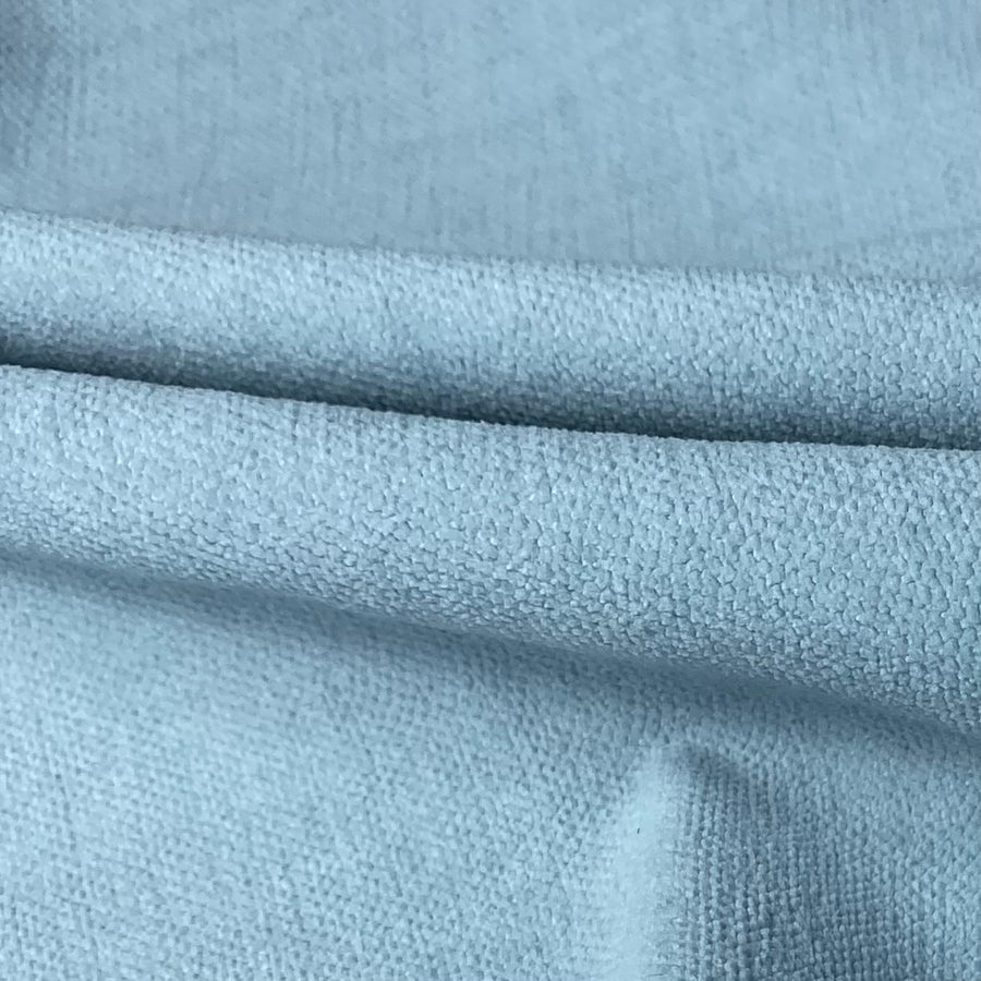 Chenille Upholstery Remnant  - Light Blue
