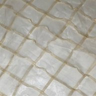 Quilted Silk Organza - Beige