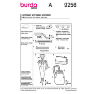 Burda Kids 9256 - School Cone / Pencil Case / Gym Bag Sewing Pattern