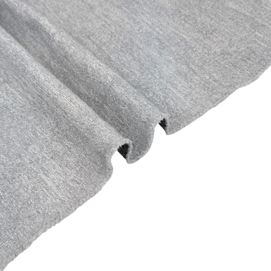 Chenille Upholstery Remnant - Grey