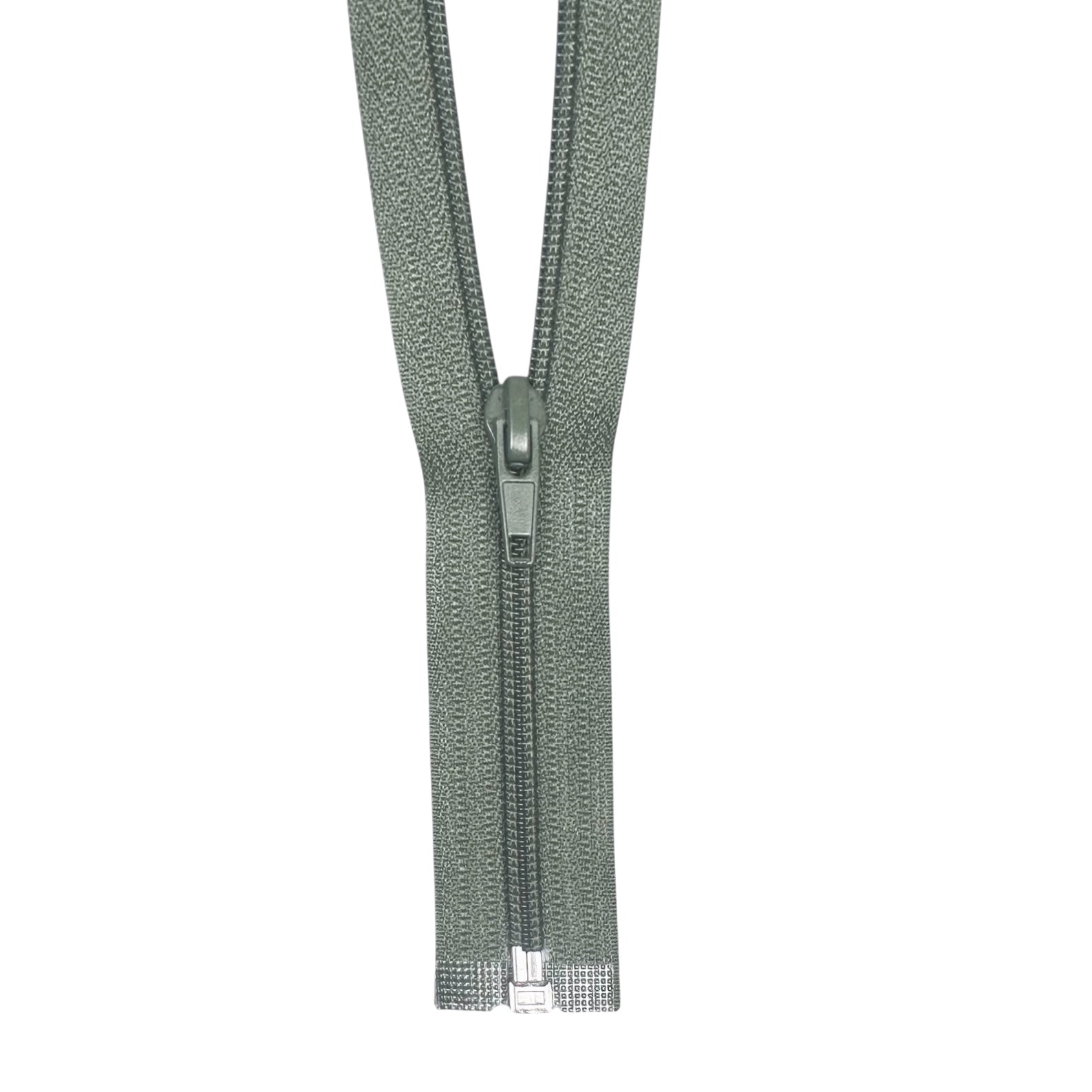 Coil One-Way Open End Zipper 20” - Olive