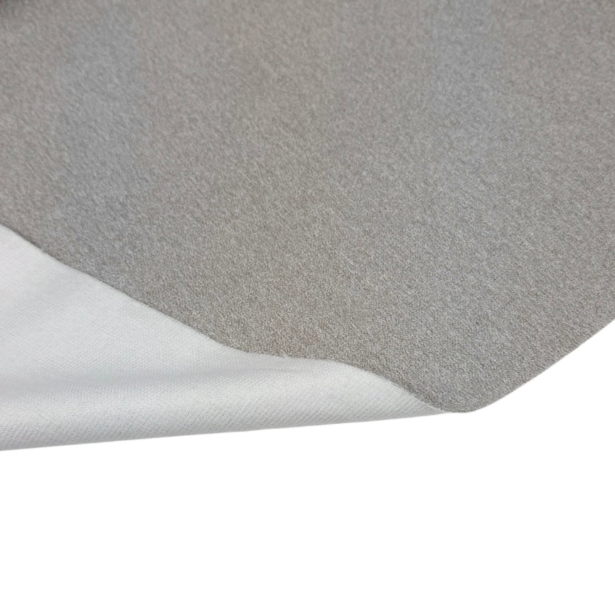 Chenille Interfaced Upholstery Remnant - Grey