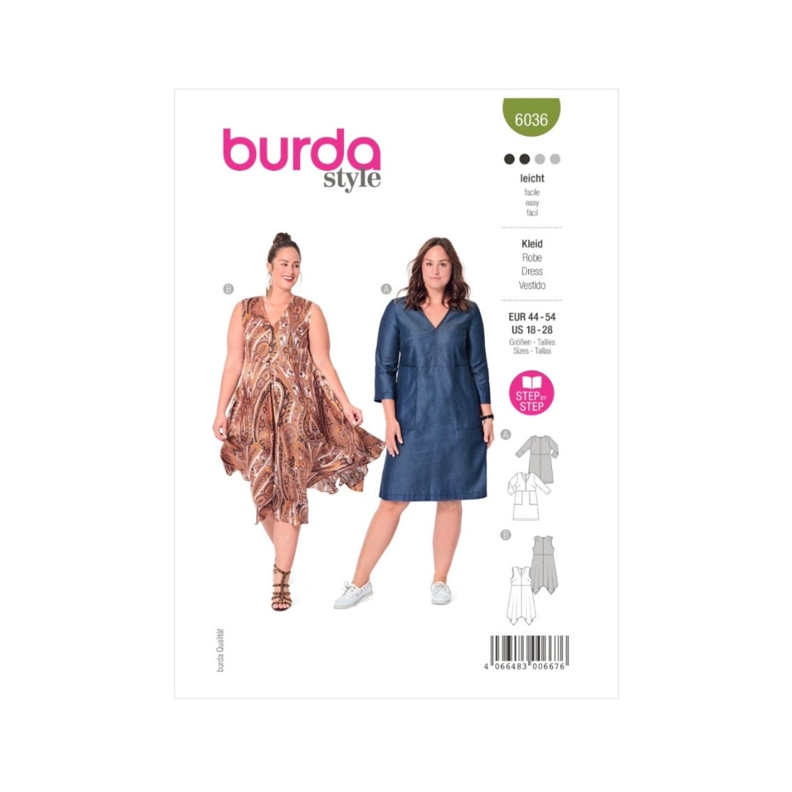 Burda Style 6036 - Dress Sewing Pattern