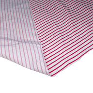 Striped Printed Cotton - White/Red