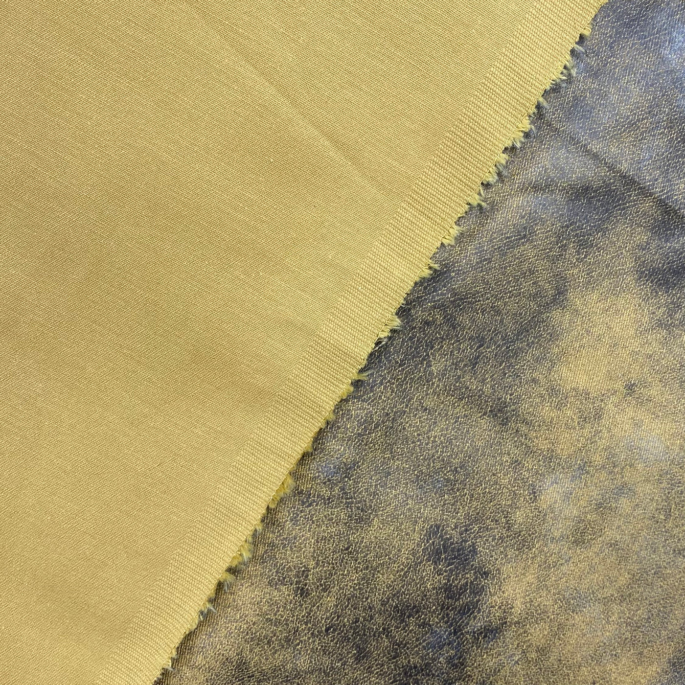 Distressed Coated Stretch Twill Canvas - Burlywood