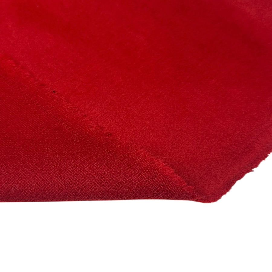 Mohair Wool Coating - Red