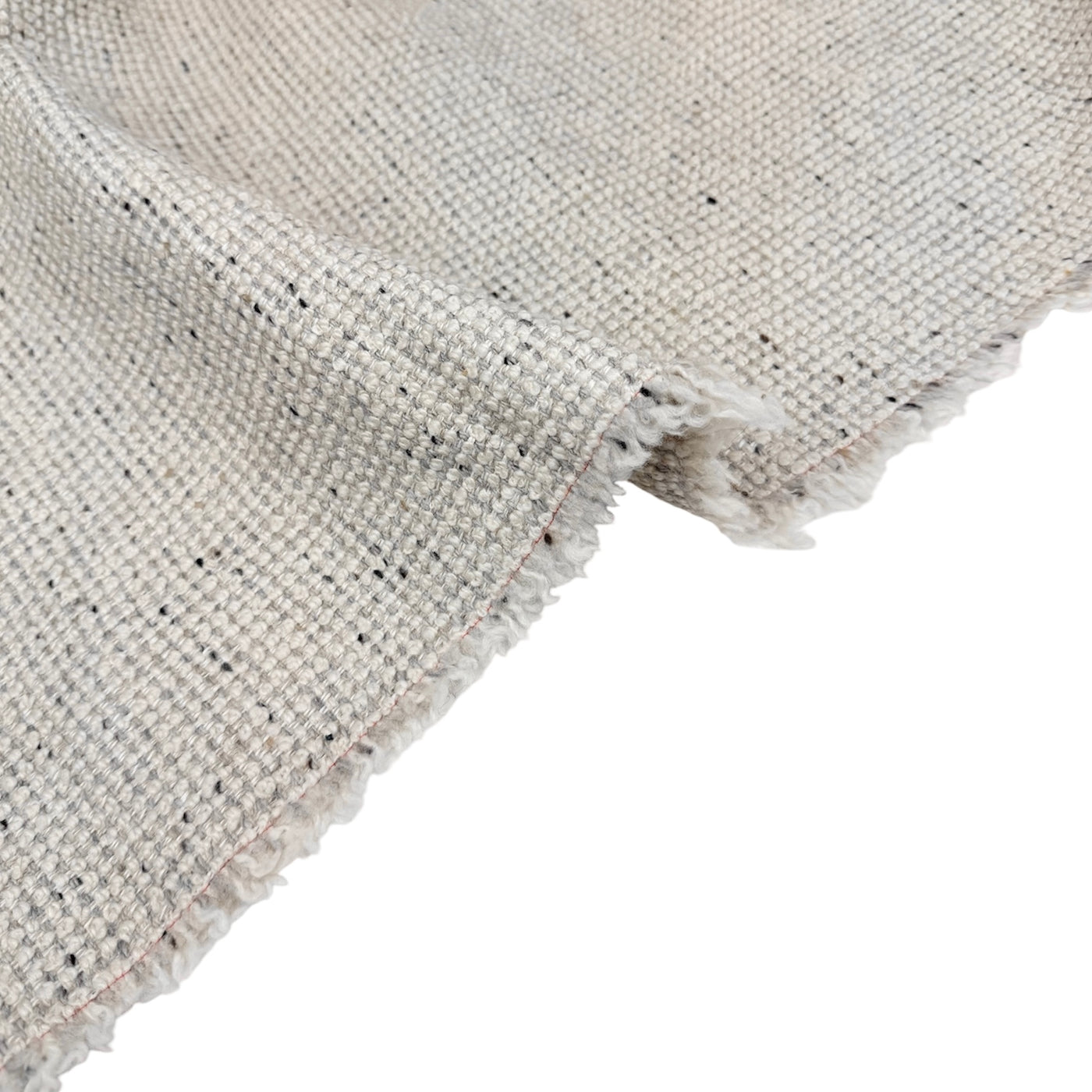Wool Upholstery Remnant  - Speckled Ivory