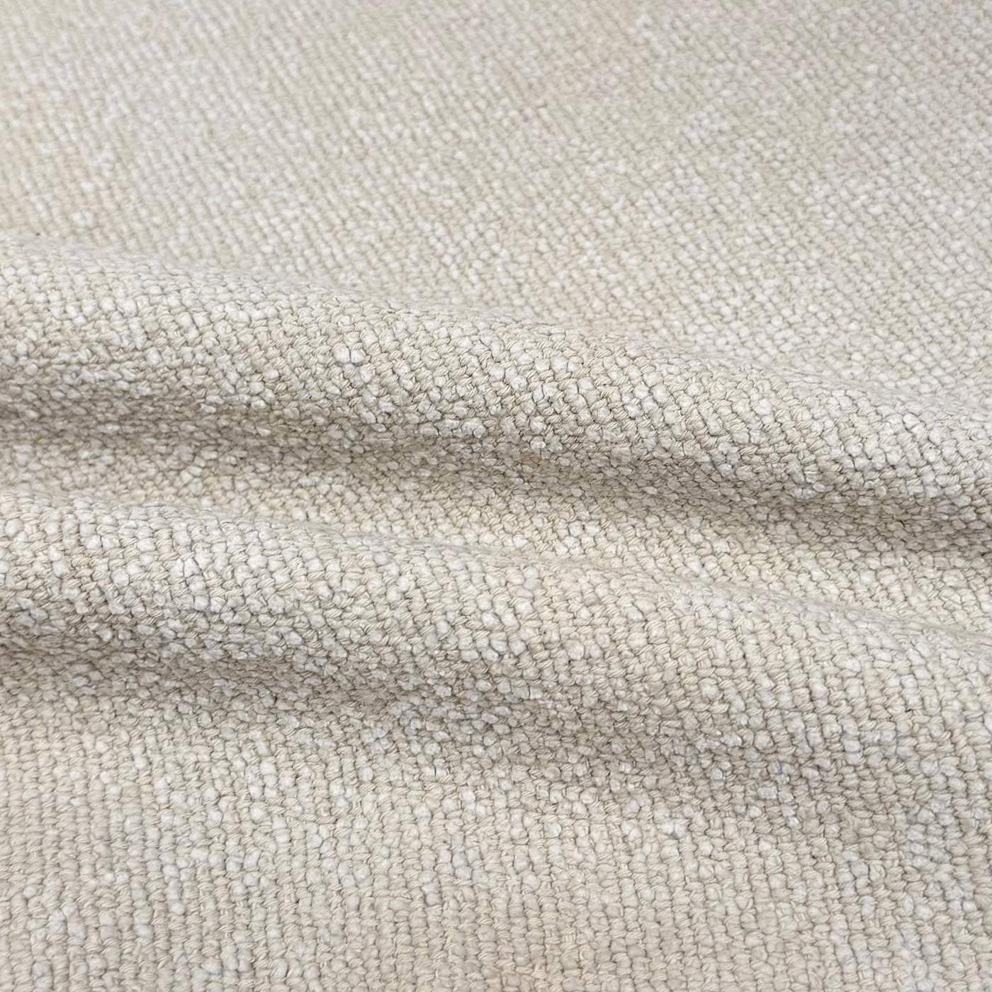 Boucle Cotton Upholstery Remnant  - Beige