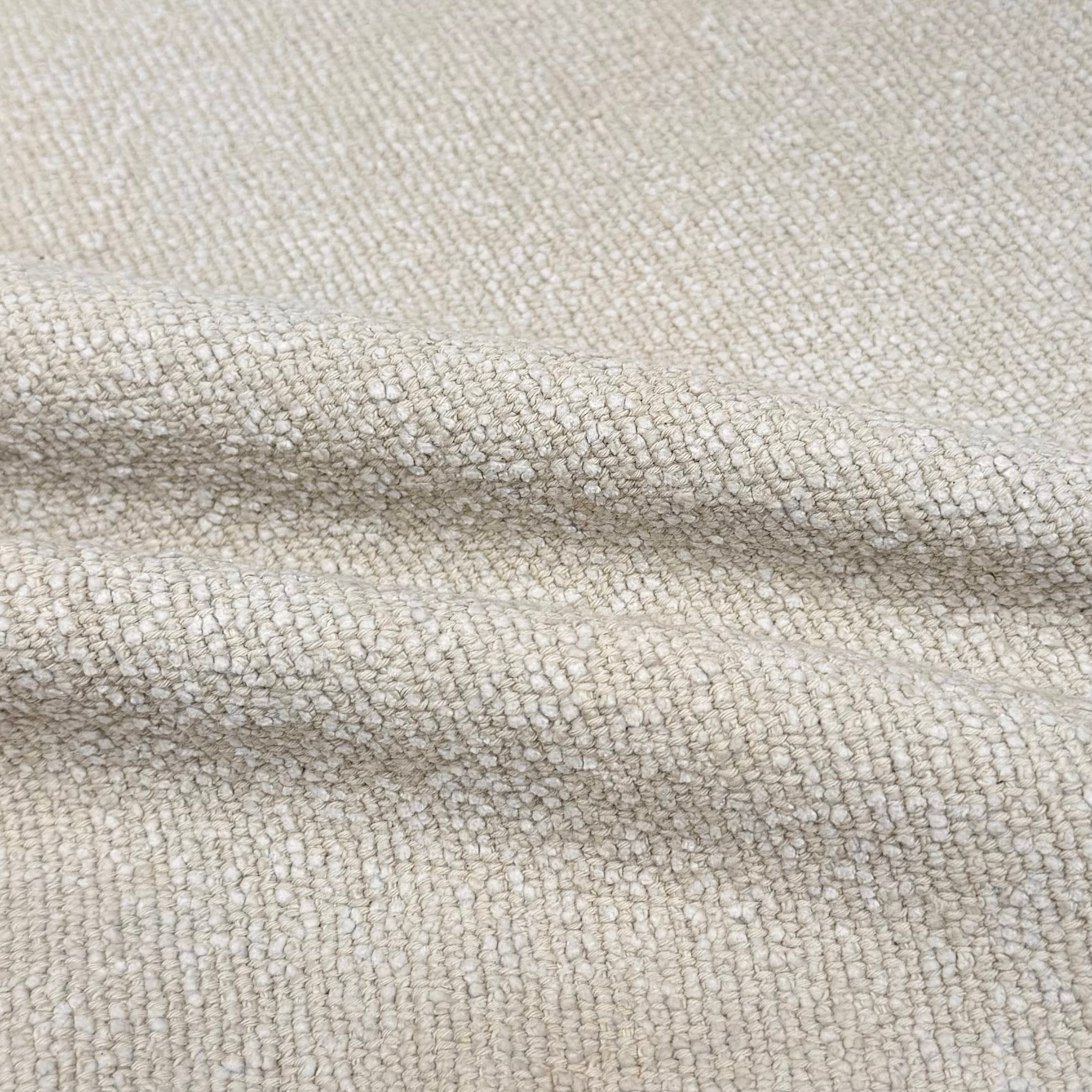 Boucle Cotton Upholstery Remnant  - Beige