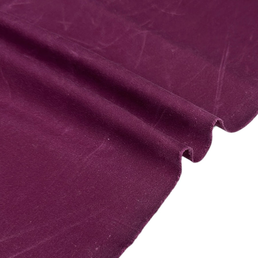Waxed Cotton Canvas 13oz - Berry