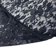 Stretch Floral Lace - 60” - Black