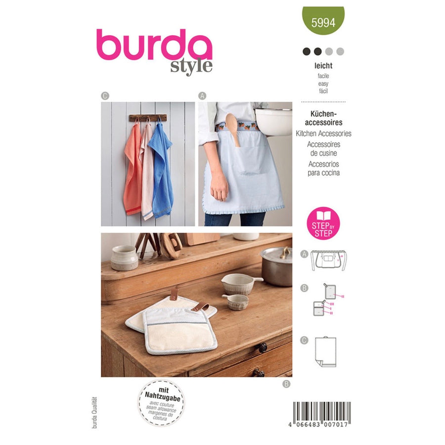 Burda Style 5994 - Kitchen Accessories Sewing Pattern