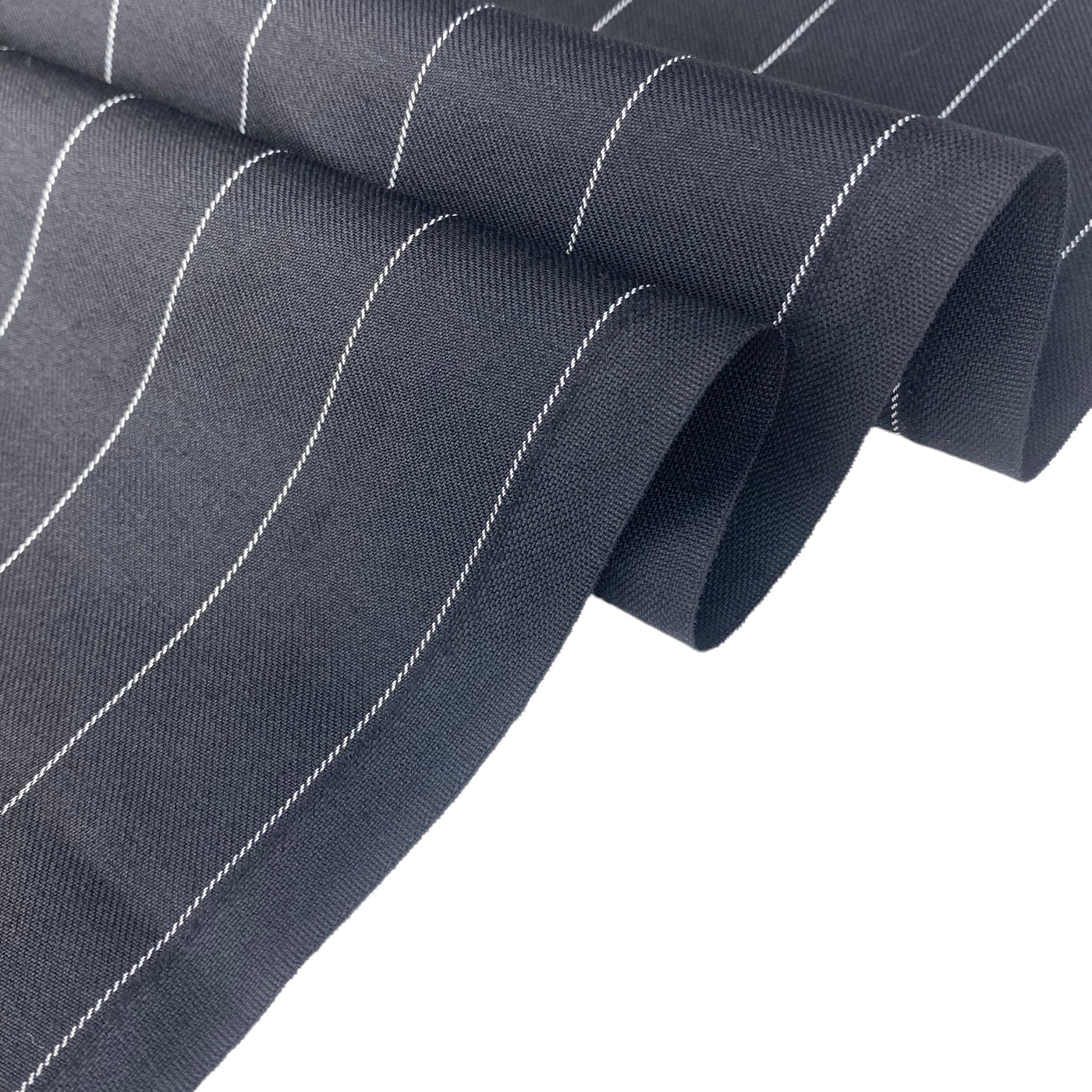 Striped Wool Suiting - Black/White