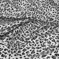 Lightweight Printed Cotton Cheetah - White/Black/Grey