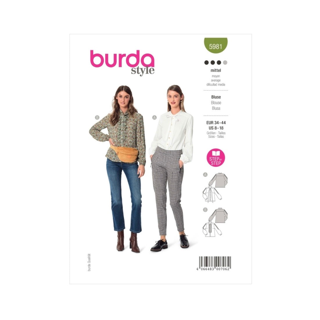 Burda Style 5981 - Blouse Sewing Pattern