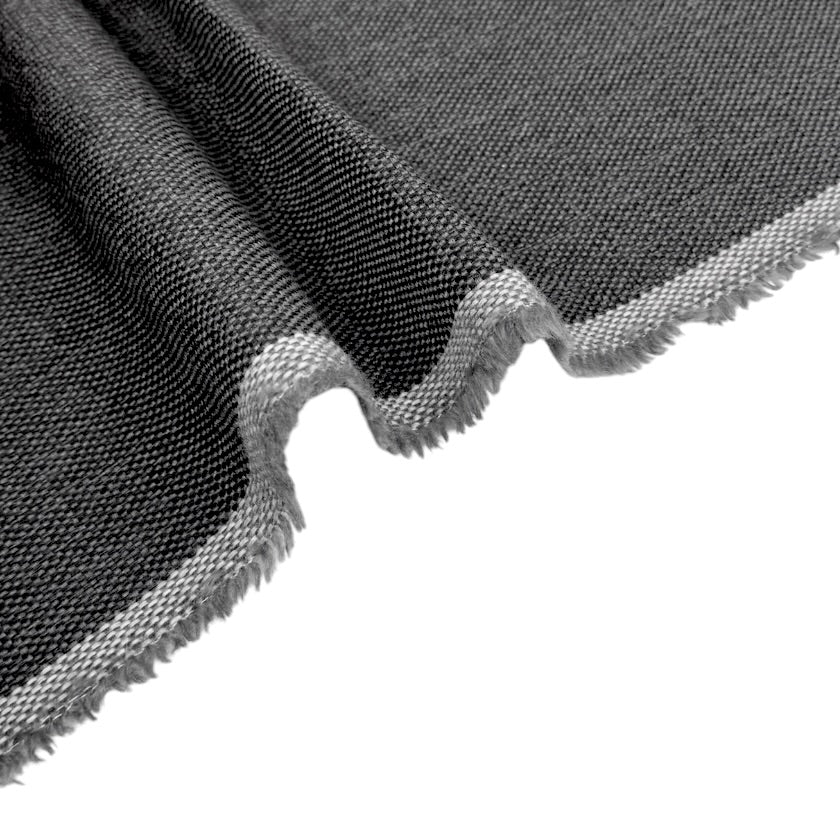 Woven Upholstery Remnant - Grey