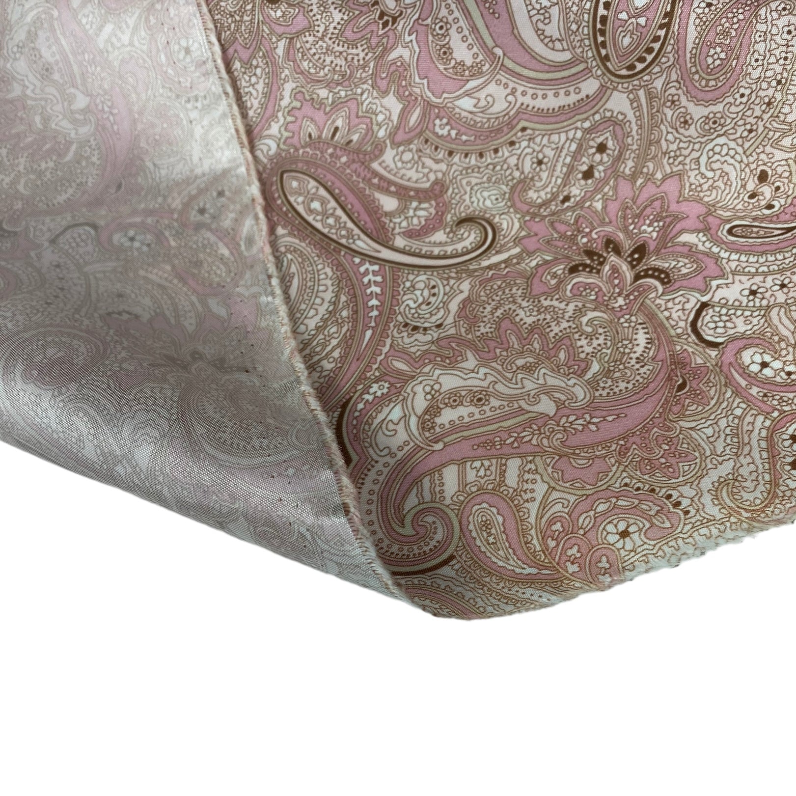 Printed Paisley Lining - Pink
