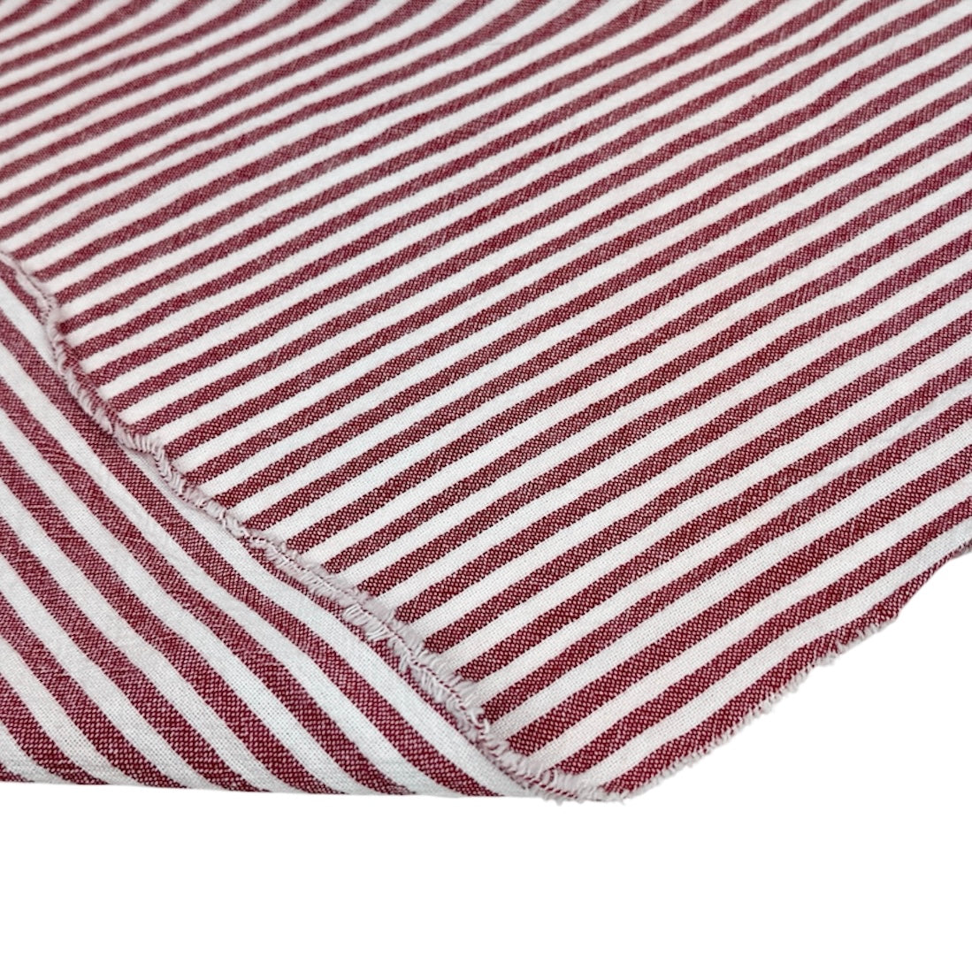 Striped Organic Cotton - Red/White