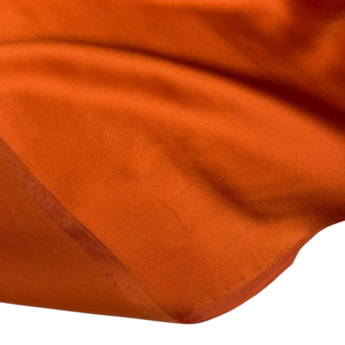 Mulberry Silk Charmeuse Satin - Orange