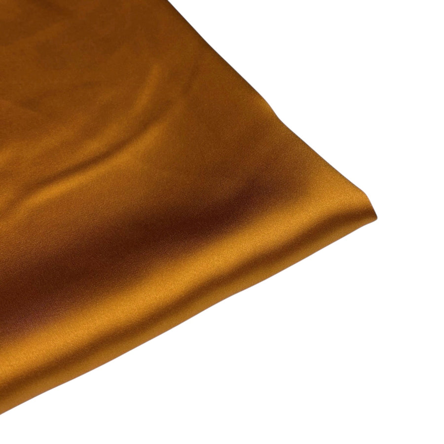 Mulberry Silk Charmeuse Satin - Bronze Gold