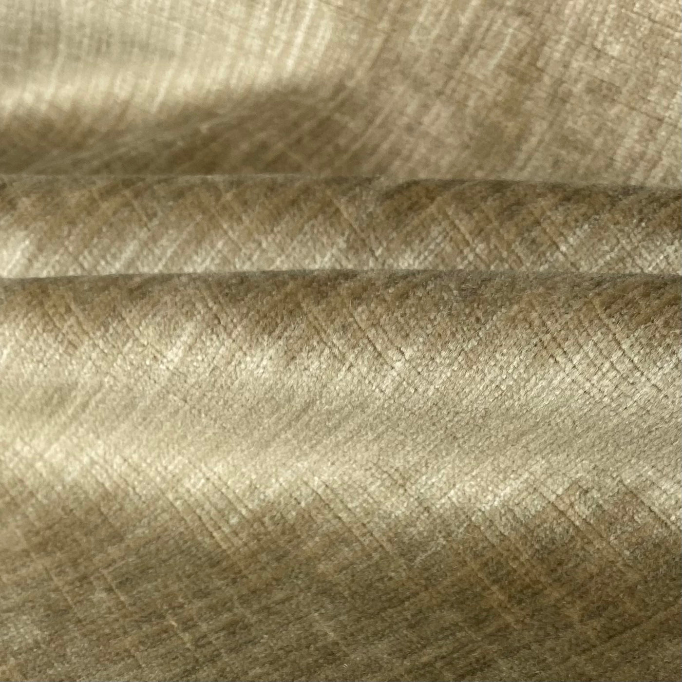 Velvet Upholstery Designer Remnant  - Beige