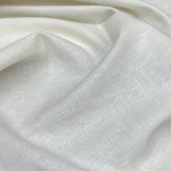 Lightweight Stretch Linen - White