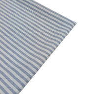 Striped Organic Cotton - Powder Blue/White