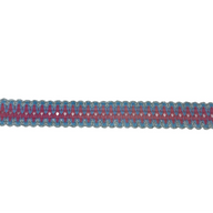 Decorative Trim - Pink/Light Blue/Silver
