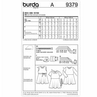 Burda Kids 9379 - Dress Sewing Pattern
