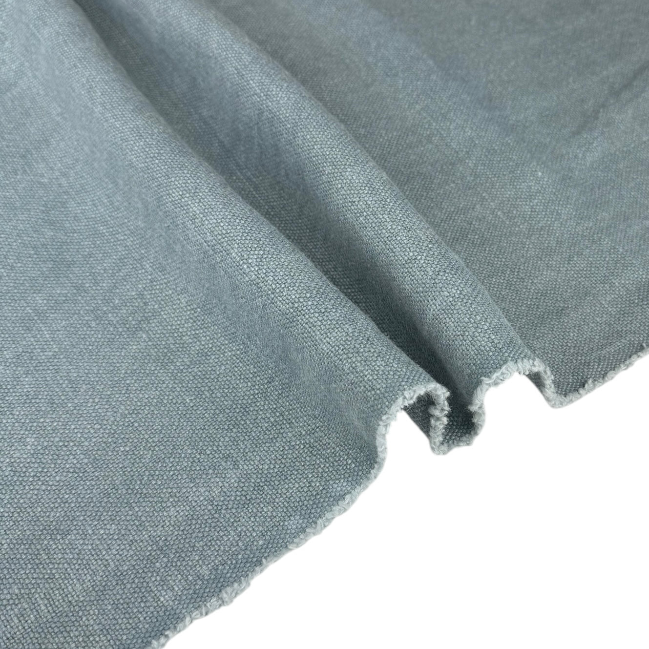 Woven Linen Remnant - Glacier