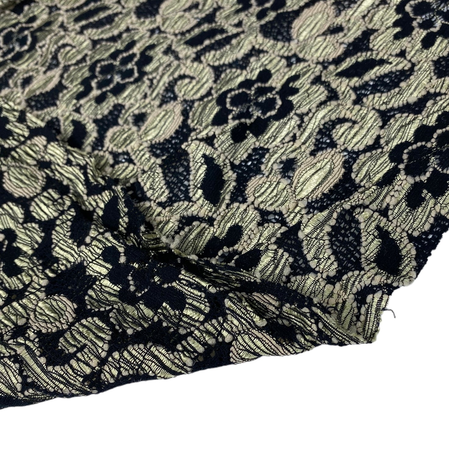 Floral Lace - Black/Beige