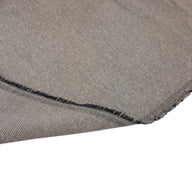 Chenille Upholstery Remnant - Grey/Ivory