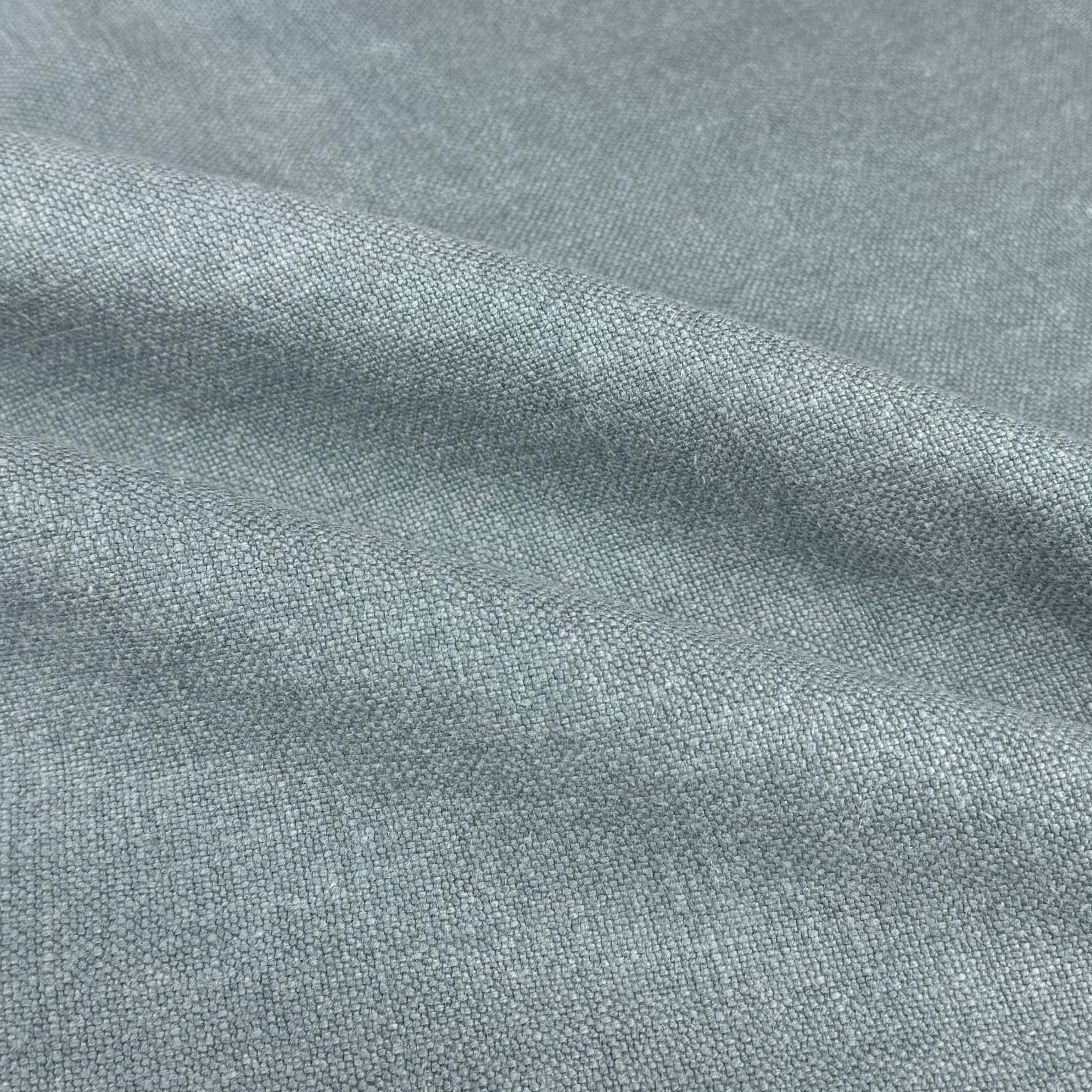 Woven Linen Remnant - Glacier