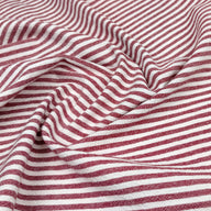 Striped Organic Cotton - Red/White