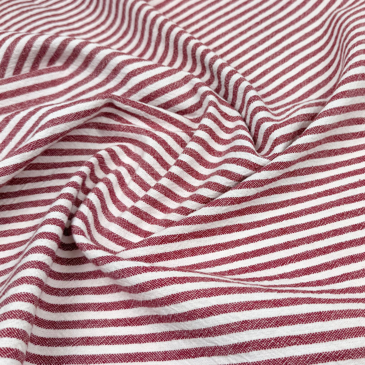 Striped Organic Cotton - Red/White