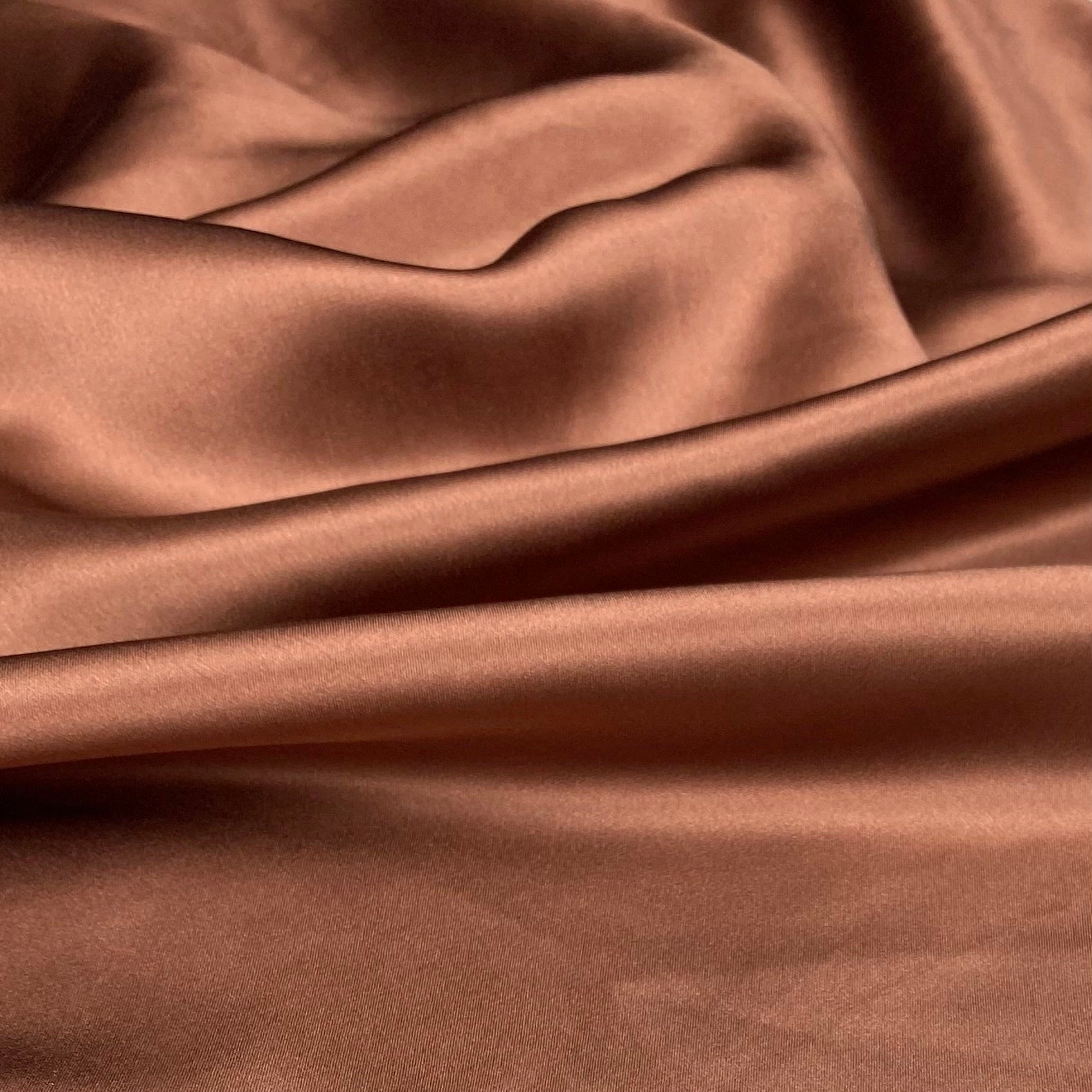 Mulberry Silk Charmeuse Satin - Deep Mauve