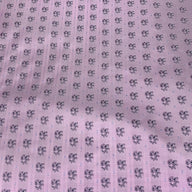 Silk Paisley Jacquard Remnant - Pink/Navy/Light Blue