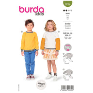 Burda Kids 9254 - Sweatshirt Sewing Pattern