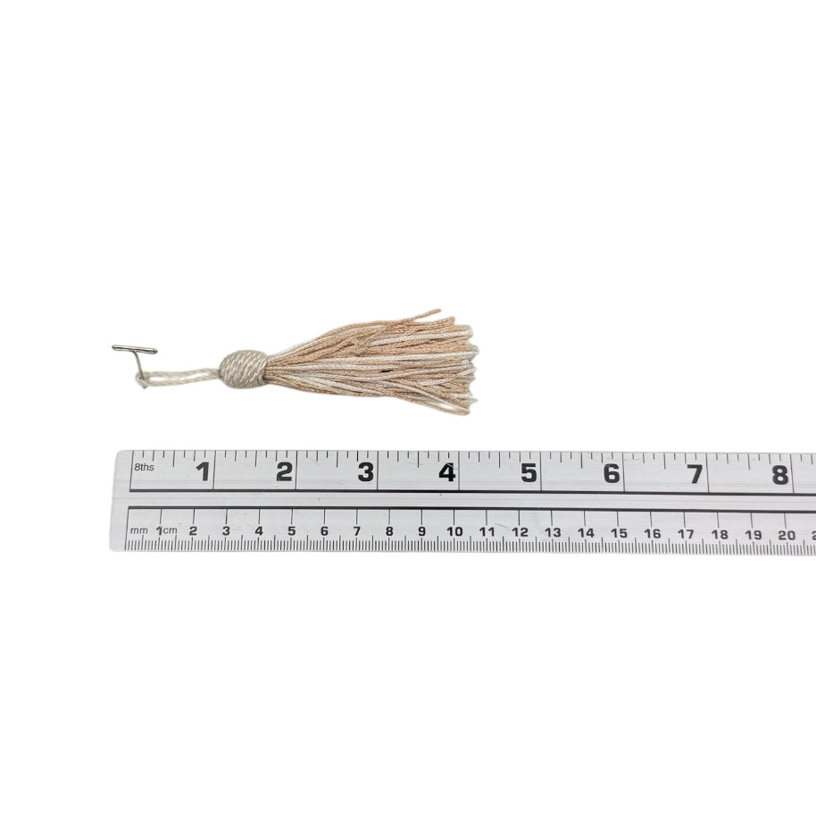 Decorative 3” Tassel - Ivory/Beige