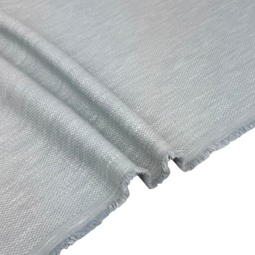 Woven Upholstery Remnant - Heathered Light Blue