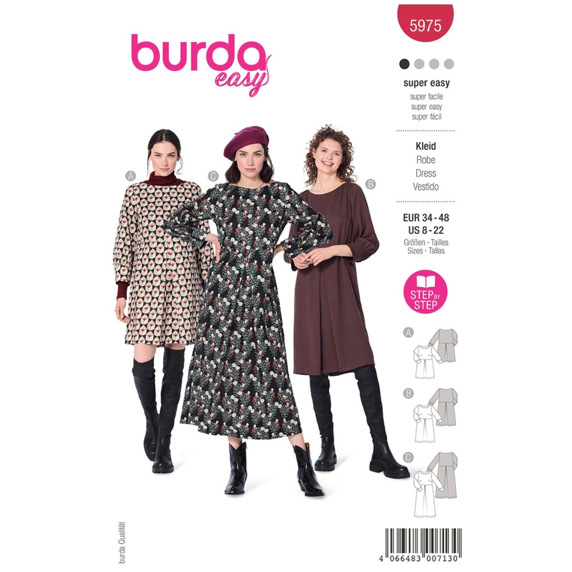 Burda Easy 5975 - Dress Sewing Pattern