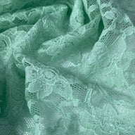 Floral Corded Lace - Mint