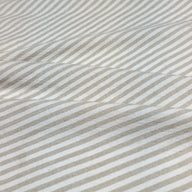 Striped Organic Cotton - Beige/White