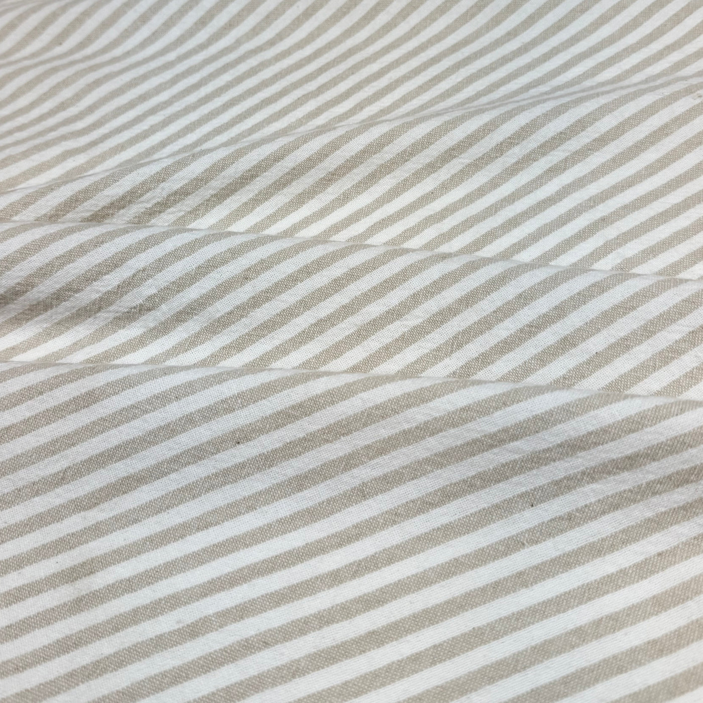 Striped Organic Cotton - Beige/White