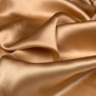 Mulberry Silk Charmeuse Satin - Nude Beige