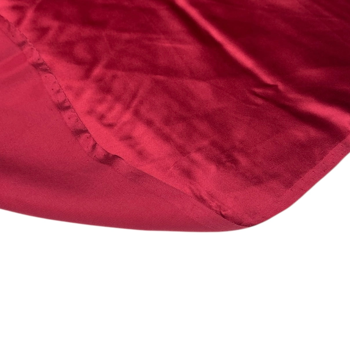 Mulberry Silk Charmeuse Satin - Ruby Red