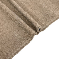 Boucle Wool Upholstery Remnant - Light Brown
