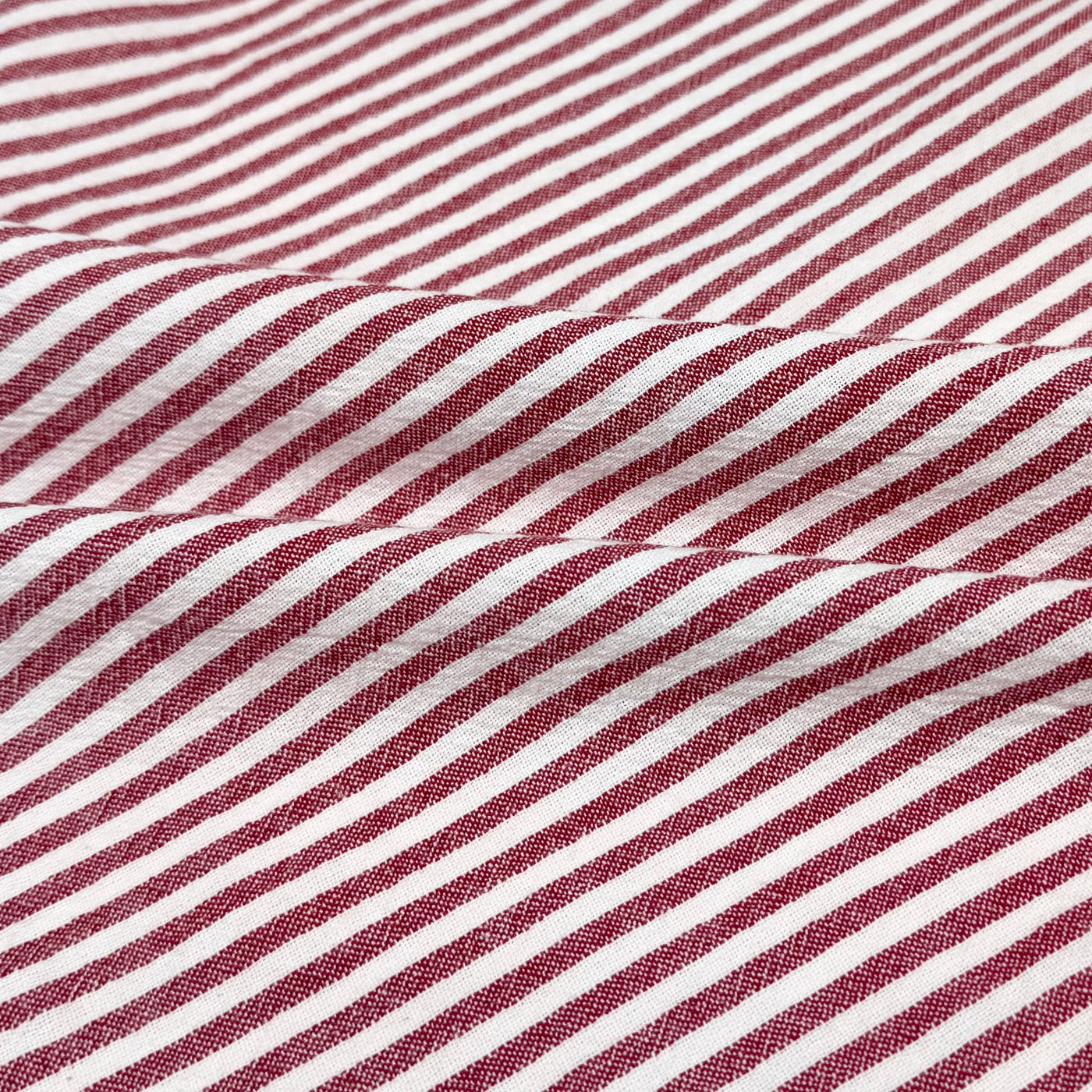 Striped Organic Cotton - Red/White