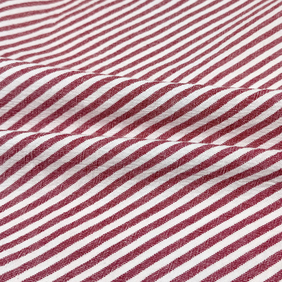 Striped Organic Cotton - Red/White