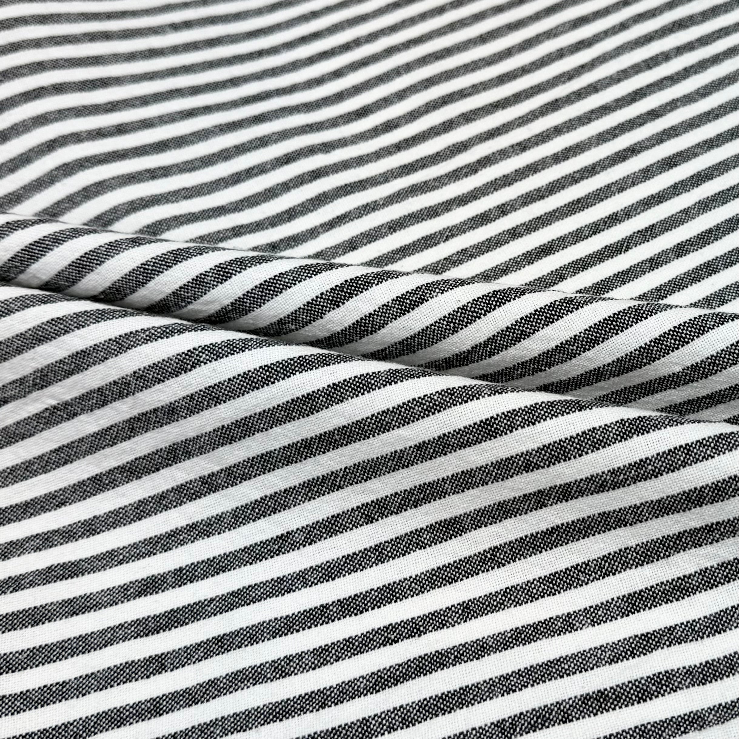 Striped Organic Cotton - Black/White